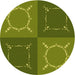 Square Machine Washable Transitional Pistachio Green Rug in a Living Room, wshpat1631yw