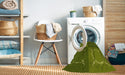 Machine Washable Transitional Pistachio Green Rug in a Washing Machine, wshpat1631yw