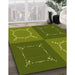 Machine Washable Transitional Pistachio Green Rug in a Family Room, wshpat1631yw