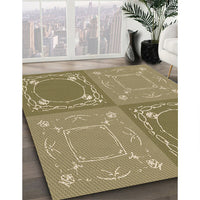 Patterned Oak Brown Rug, pat1632brn