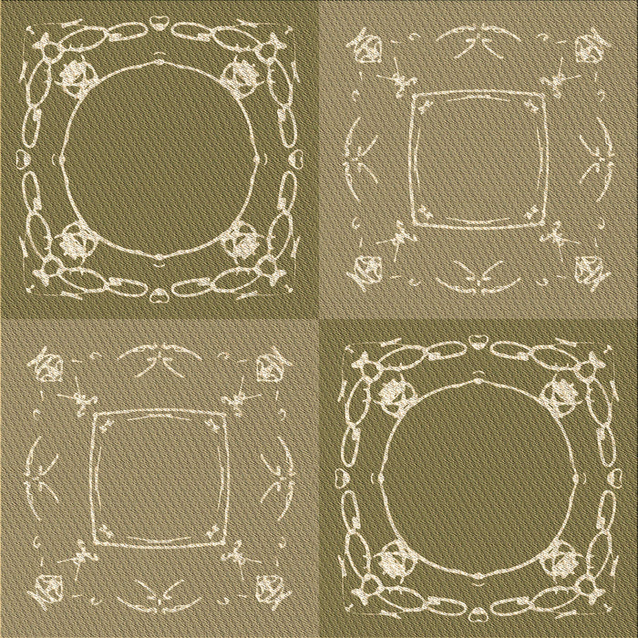 Round Machine Washable Transitional Oak Brown Rug, wshpat1632brn