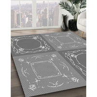 Patterned Ash Gray Rug, pat1632gry