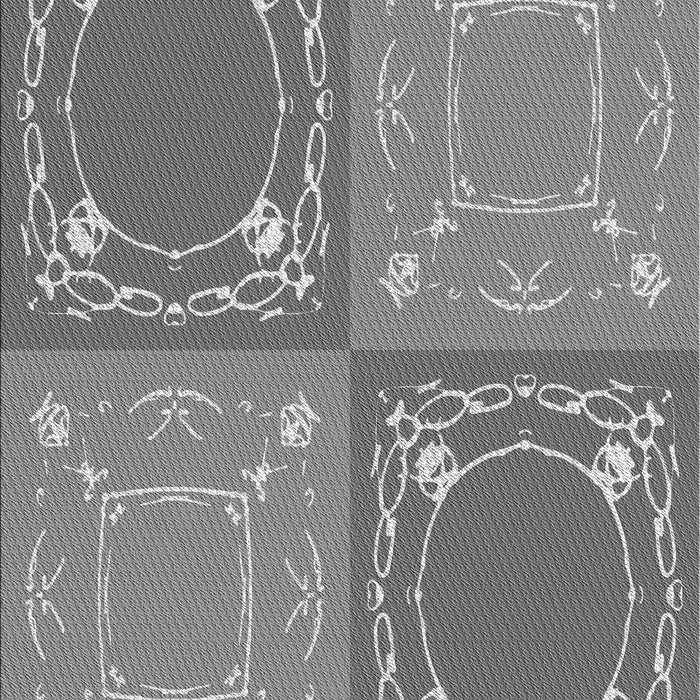 Patterned Ash Gray Rug, pat1632gry