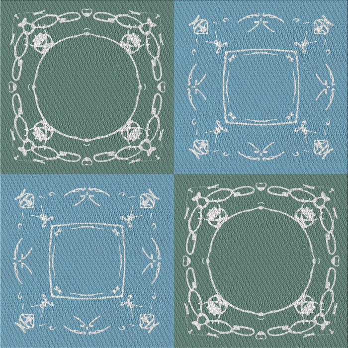 Sideview of Machine Washable Transitional Tiffany Blue Rug, wshpat1632