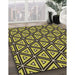 Machine Washable Transitional Midnight Gray Rug in a Family Room, wshpat1633brn