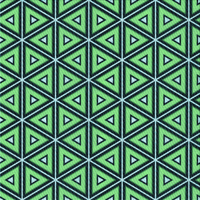 Round Patterned Deep Teal Green Rug, pat1633lblu