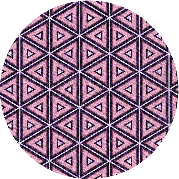 Square Patterned Dark Purple Rug, pat1633pur