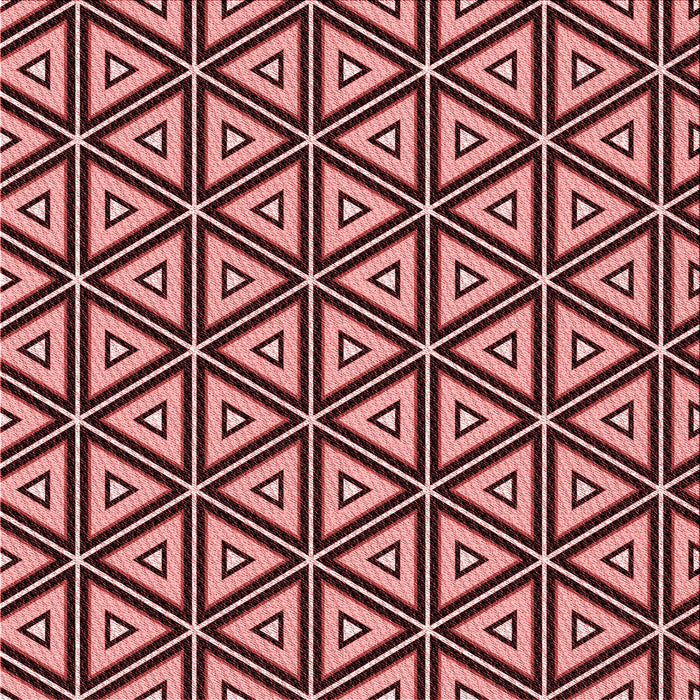 Round Patterned Light Coral Pink Rug, pat1633rd