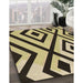 Machine Washable Transitional Chocolate Brown Rug in a Family Room, wshpat1634brn