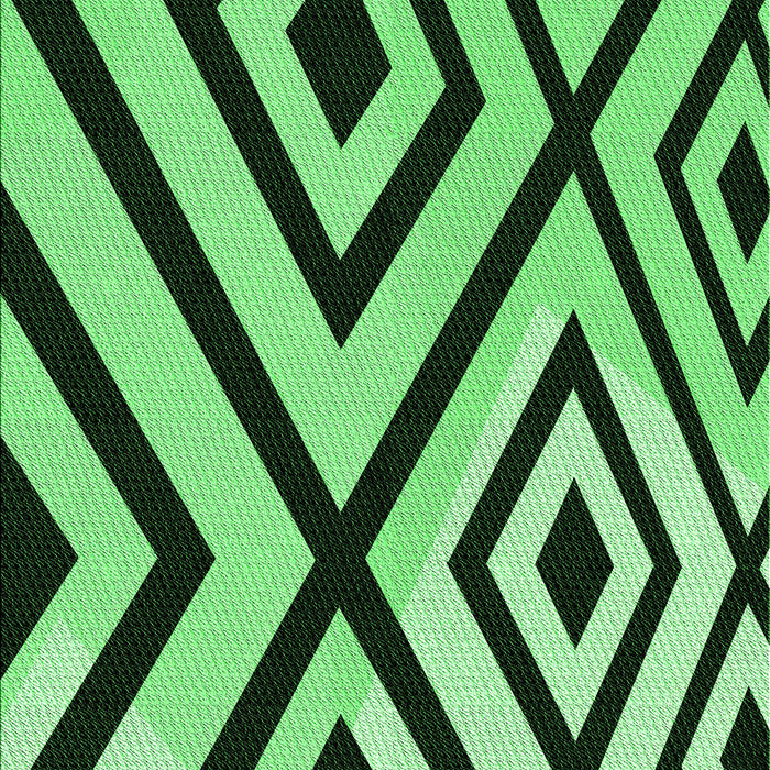 Patterned Deep Emerald Green Rug, pat1634grn