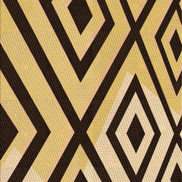 Patterned Bakers Brown Rug, pat1634org