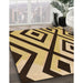 Patterned Bakers Brown Rug in Family Room, pat1634org