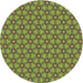 Square Patterned Pistachio Green Rug, pat1635brn