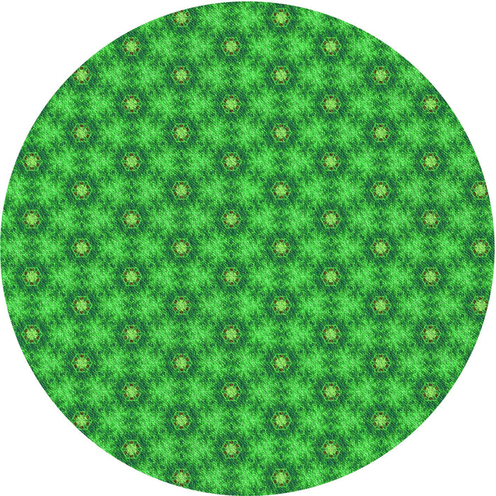 Square Machine Washable Transitional Lime Green Rug in a Living Room, wshpat1635grn