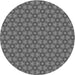 Square Patterned Gunmetal Gray Rug, pat1635gry