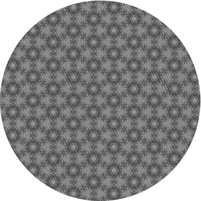 Square Machine Washable Transitional Gunmetal Gray Rug in a Living Room, wshpat1635gry