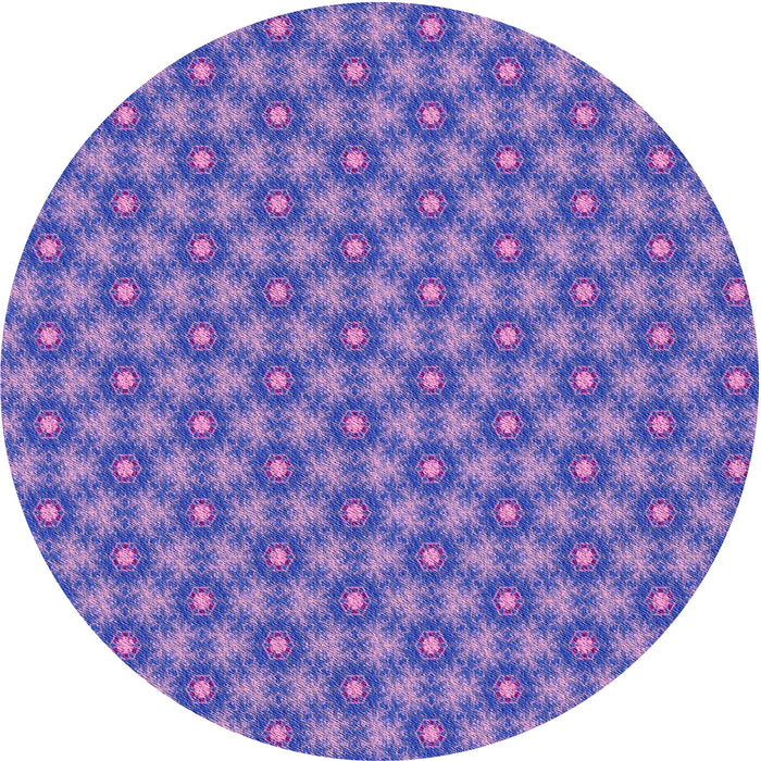Square Patterned Purple Mimosa Purple Rug, pat1635pur