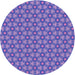 Square Patterned Purple Mimosa Purple Rug, pat1635pur