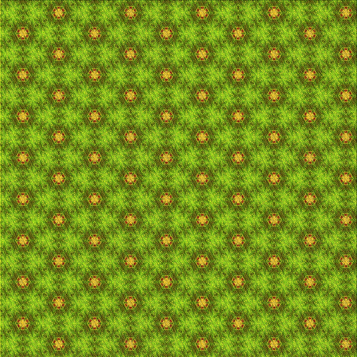 Round Patterned Green Rug, pat1635yw