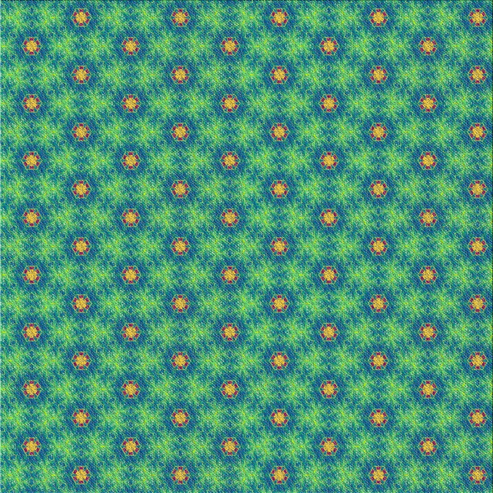 Square Patterned Teal Green Novelty Rug, pat1635