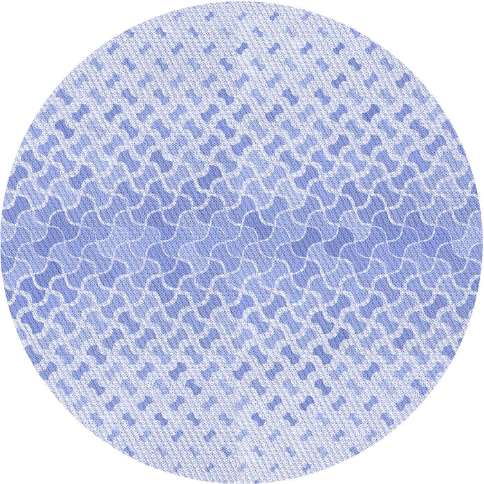 Square Patterned Sky Blue Rug, pat1636blu