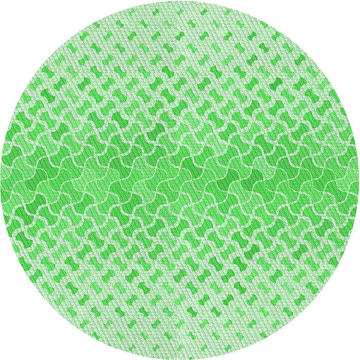 Square Machine Washable Transitional Green Rug in a Living Room, wshpat1636grn