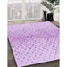 Machine Washable Transitional Purple Rug in a Family Room, wshpat1636pur