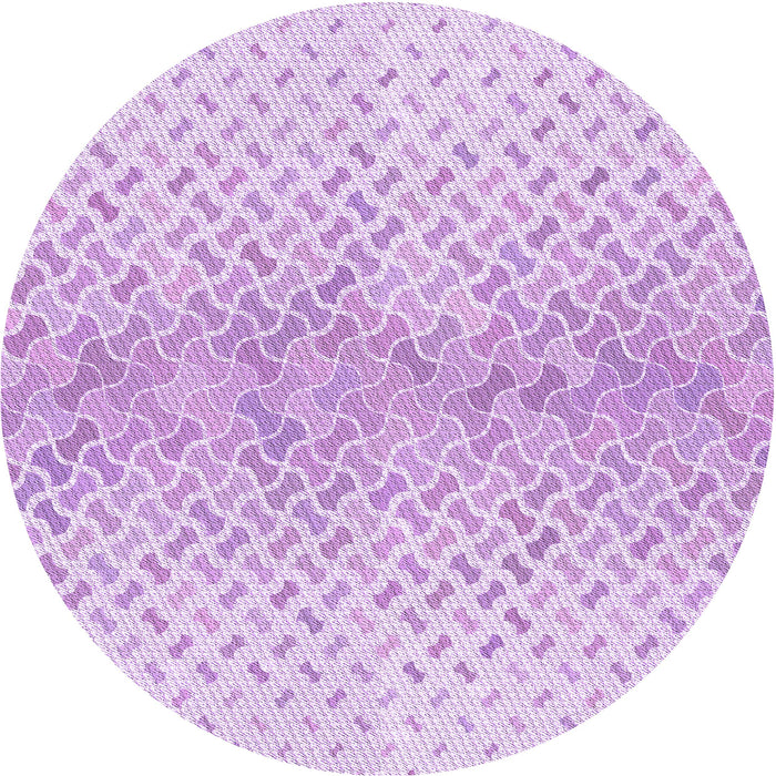 Square Patterned Purple Rug, pat1636pur