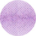 Square Patterned Purple Rug, pat1636pur