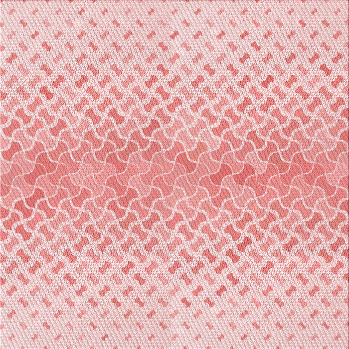 Round Patterned Light Red Pink Rug, pat1636rd