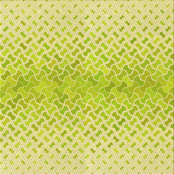 Round Patterned Green Rug, pat1636yw