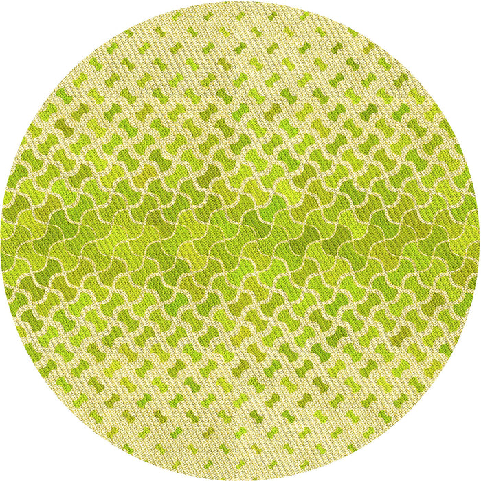 Square Patterned Green Rug, pat1636yw