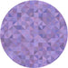 Square Machine Washable Transitional Bright Lilac Purple Rug in a Living Room, wshpat1637pur