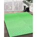 Machine Washable Transitional Neon Green Rug in a Family Room, wshpat1638grn