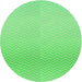 Square Patterned Neon Green Rug, pat1638grn