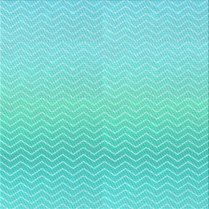 Round Patterned Turquoise Green Rug, pat1638lblu