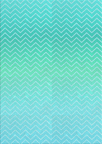 Machine Washable Transitional Turquoise Green Rug, wshpat1638lblu