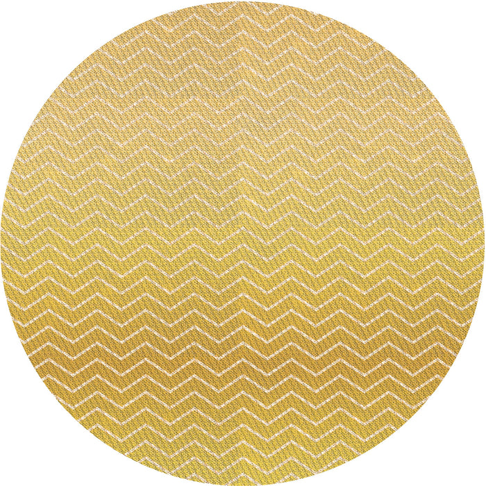 Square Patterned Yellow Rug, pat1638org
