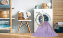 Machine Washable Transitional Purple Rug in a Washing Machine, wshpat1638pur