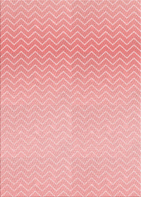 Machine Washable Transitional Pink Rug, wshpat1638rd