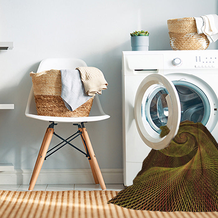 Machine Washable Transitional Black Brown Rug in a Washing Machine, wshpat1639org