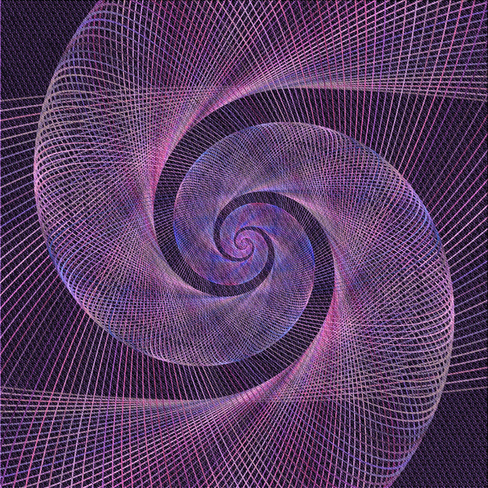 Round Patterned Deep Purple Rug, pat1639pur