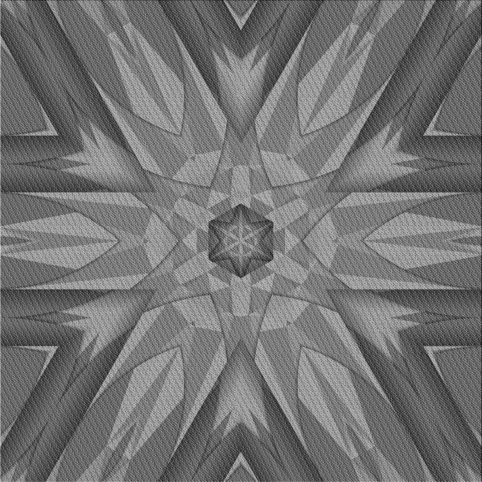 Square Patterned Dark Gray Novelty Rug, pat163