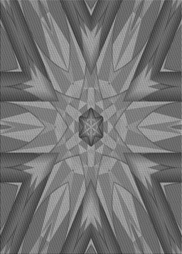 Patterned Dark Gray Novelty Rug, pat163