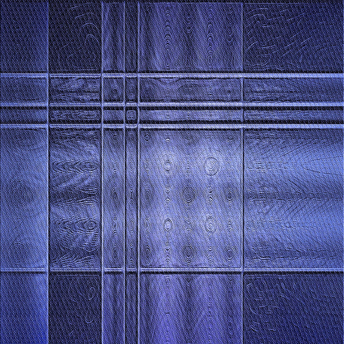 Patterned Denim Dark Blue Rug, pat164blu