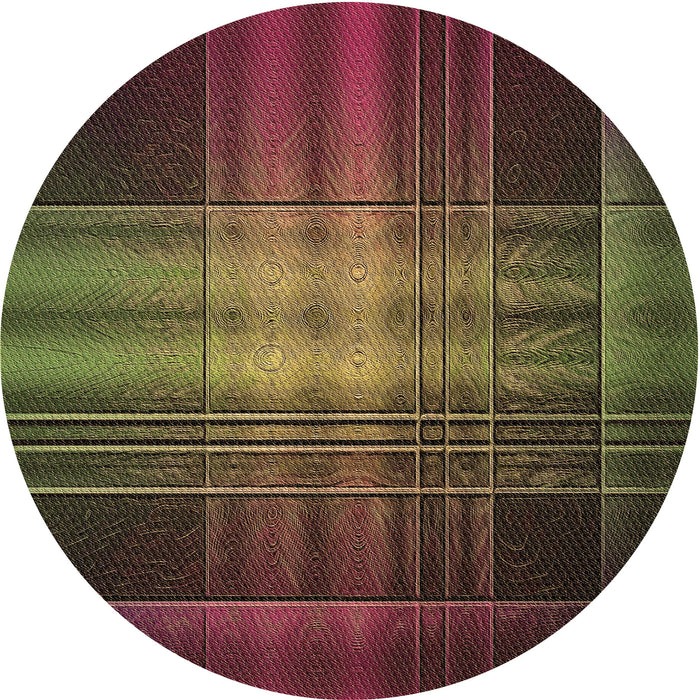 Square Machine Washable Transitional Dark Scarlet Red Rug in a Living Room, wshpat164brn