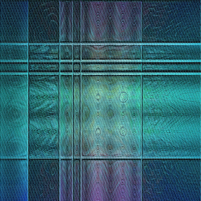 Patterned Light Sea Green Rug, pat164lblu