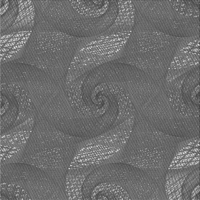 Round Patterned Gunmetal Gray Rug, pat1640gry