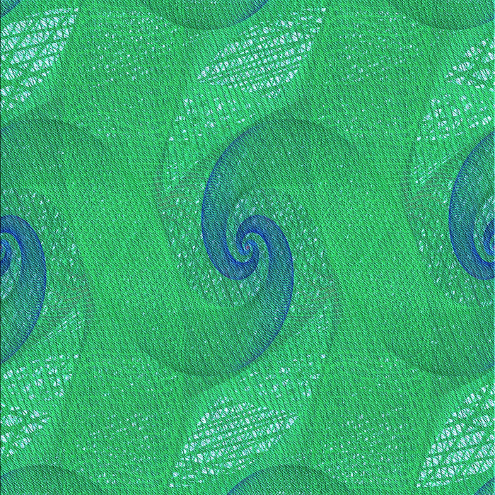 Machine Washable Transitional Spring Green Rug, wshpat1640lblu