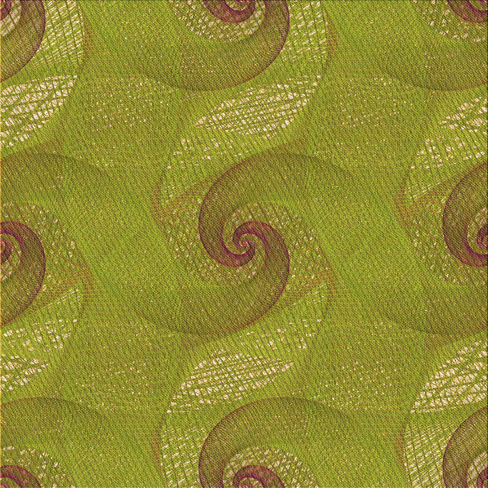 Round Machine Washable Transitional Dark Yellow Green Rug, wshpat1640org